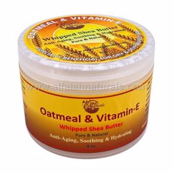 Picture of Oatmeal & Vitamin-E Whipped Shea Butter 8oz by Mine Botanicals